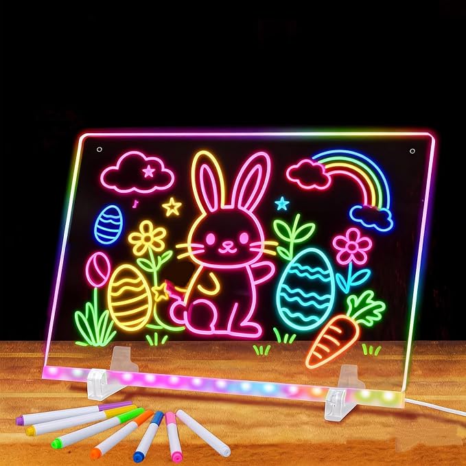 SetGame LED Drawing Board for Kids, 16 Inch Doodle LED Note Boards - Image 3