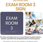 6" X6" Exam Room 3 Sign - Image 6