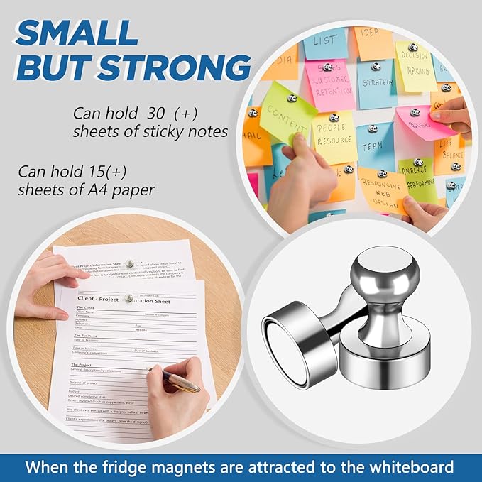 LOVIMAG Fridge Magnets 12Pcs Refrigerator Whiteboard Small Strong Magnet - Image 3
