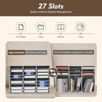 27 Slots Mail Sorters for Office, PVC Literature Organizer - Image 5