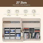 Literature Organizer with 27 Compartments | Adjustable Desktop File Sorter Mail - Image 2