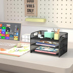 samstar 2 Pack 3 Tier Letter Tray Paper Organizer - Image 3