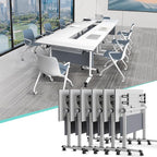 Conference Table, 55.1''Folding Conference Room Table by Unknown