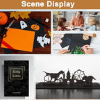Silunkia 40 Sheets Black Shimmer Cardstock 8.5 x 11 Halloween Cards, 75lb - Image 7