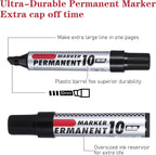 AojSup 20 Pack Jumbo Size Permanent Markers Bulk Permanent Markers Set Chisel - Image 3