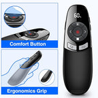 Rechargeable Presentation Clicker Wireless Presenter Remote w Laser Pointer - Image 7
