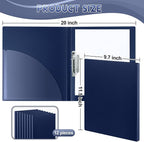 Teling 12 Pack Punchless Clamp Binder Folder 8.5 x 11 Inch Ringless Binder Holds - Image 2