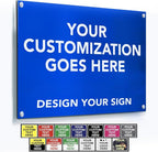 Custom Metal Signs, Personalized Aluminum, Waterproof Business Signs by SpeedyOrders