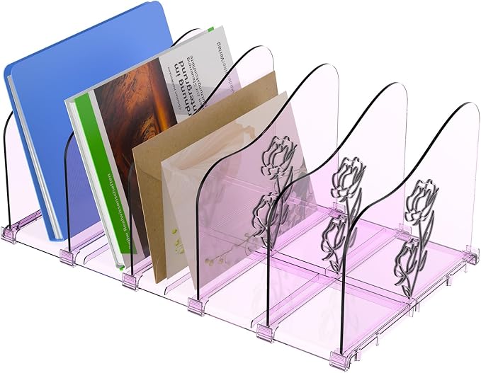 COWVTUJ Adjustable Rose File Organizer by COWVTUJ