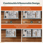 Silverware Organizer Large, Magnetic Connected Expandable 13 Slots Silverware - Image 5