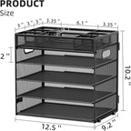 Marbrasse 5-Tier Letter Tray Paper Organizer - Image 2