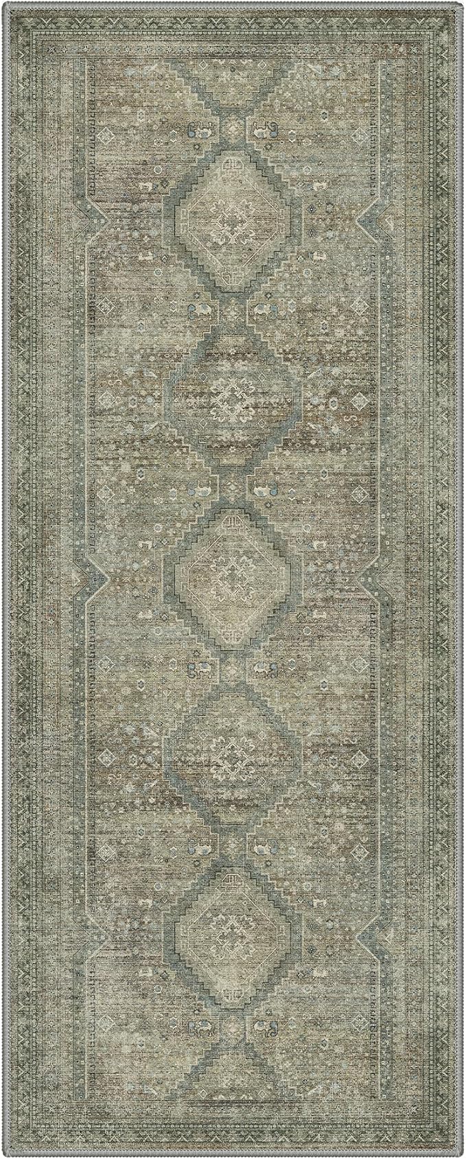 GENIMO Runner Rug 2x5 Non Slip Machine Washable Hallway Runner Rug, Low Pile - Image 7