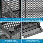 Marbrasse Mesh Pen Holder for Desk, Desk Organizers and Accessories for Office - Image 6