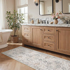 GENIMO Runner Rug 3x7, Non Slip Vintage Hallway Runner Rugs, Low Pile - Image 8