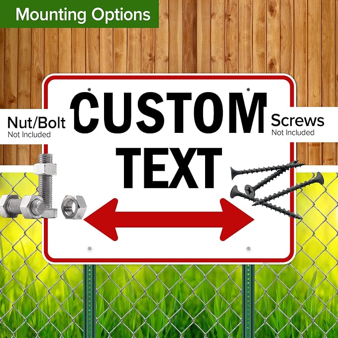 Custom Arrow, Custom Directional Sign, Two Way Arrow, 36x48 Inches, Rust Free - Image 5