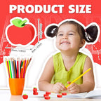 60pcs Mini Apple Erasers for Kids Bulk Classroom Welcome Back to School Gifts - Image 2
