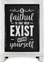 Rustic Whitewash Tabletop Chalkboard Sign/Hanging Magnetic Wall - Image 8
