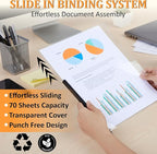 50 Pack Report Covers with Sliding Bar - Image 3