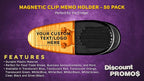 50 Magnetic Memo Holders Set - Image 2