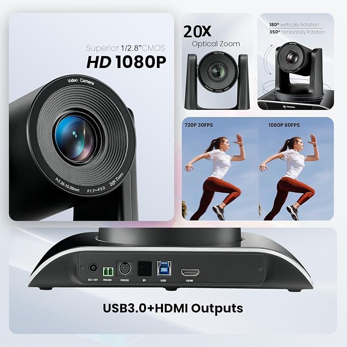 20x Zoom Conference Room Camera System TONGVEO All-in-1 Video and Audio - Image 6