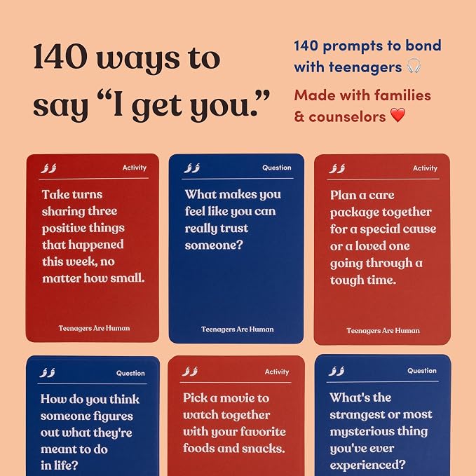 Teenagers are Human 140 Conversation Cards to Help You Get to Know Teenagers - Image 3