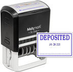 MaxMark Large Self-Inking Rubber Date Office Stamp by Maxmark