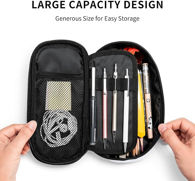 Baseball Blue White Ball Pencil Case Big Capacity Storage Pencil Pouch - Image 5