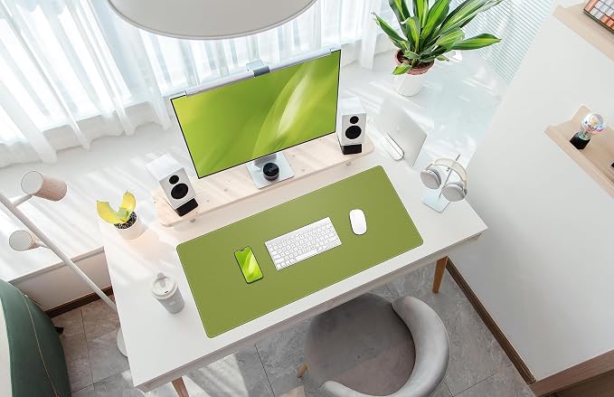 Leather Desk pad Protector, Large Desk mat - Image 6
