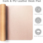 Aothia Double-Sided Desk Pad – 25.6"x13.7" Large Mouse Pad, Leather Desk Mat - Image 4