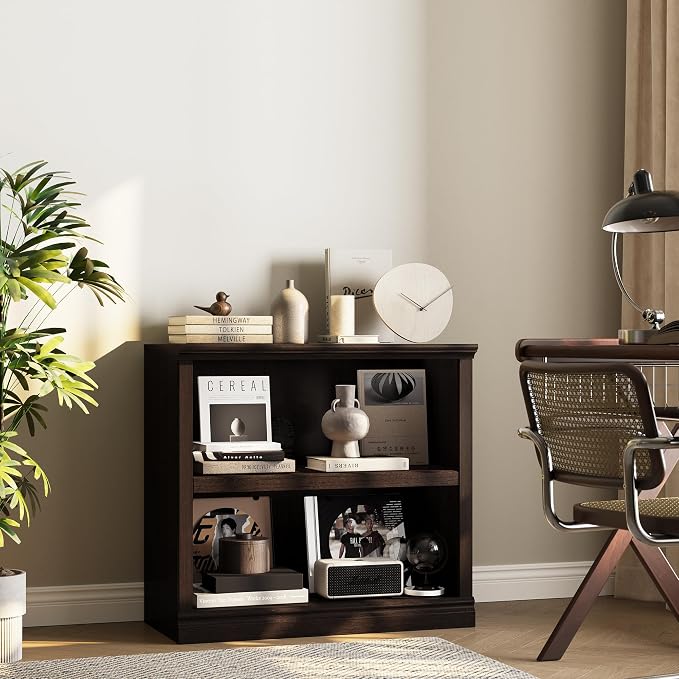Bevfint Bookcase, Open Storage Book Cases/Shelves, Floor Standing Indoor - Image 3