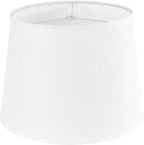 Large White Texture Lamp Shades-14"Top × 16" Bottom × 11" High, Drum Lampshades by GOSO