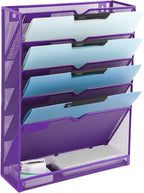 EASEPRES 6 Tier Mesh Hanging Wall File Organizer, Desk Vertical Mail Paper by EASEPRES