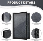 36"x24" Lockable Enclosed Bulletin Board, Outdoor Flet Weather-Resistant - Image 5