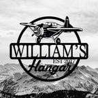 Personalized Metal Airplane Wall Art, Airplane Name Sign, Customized Pilot Name - Image 2