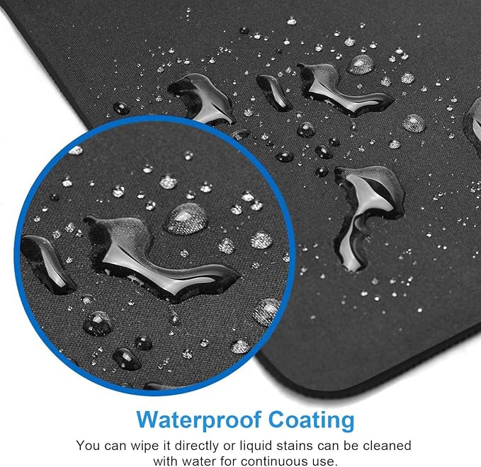 IMAYONDIA Black and White Mouse Pad, Liquid Swirl Retro Mouse Pad, Abstract - Image 5