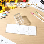 Jeyiour 100 Pcs Label Holders Adhesive Nameplate Pockets Storage Bin Labels - Image 6