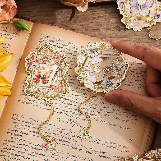 Metal Butterfly Bookmarks for Women - Image 6