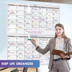 Magnetic-Receptive Dry Erase Two Month Laminated Jumbo Wall Calendar, Big - Image 7