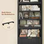 81" Tall Arched Cabinets, Bookcase - Image 6