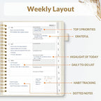SUNEE 2026 Planner 8.5" x 11" – Dated Productivity Planner - Image 2