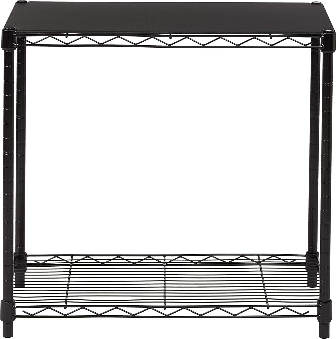 Amazon Basics 2-Shelf Stackable Storage, 13.3" D x 23.2" W x 22.2" H - Image 4