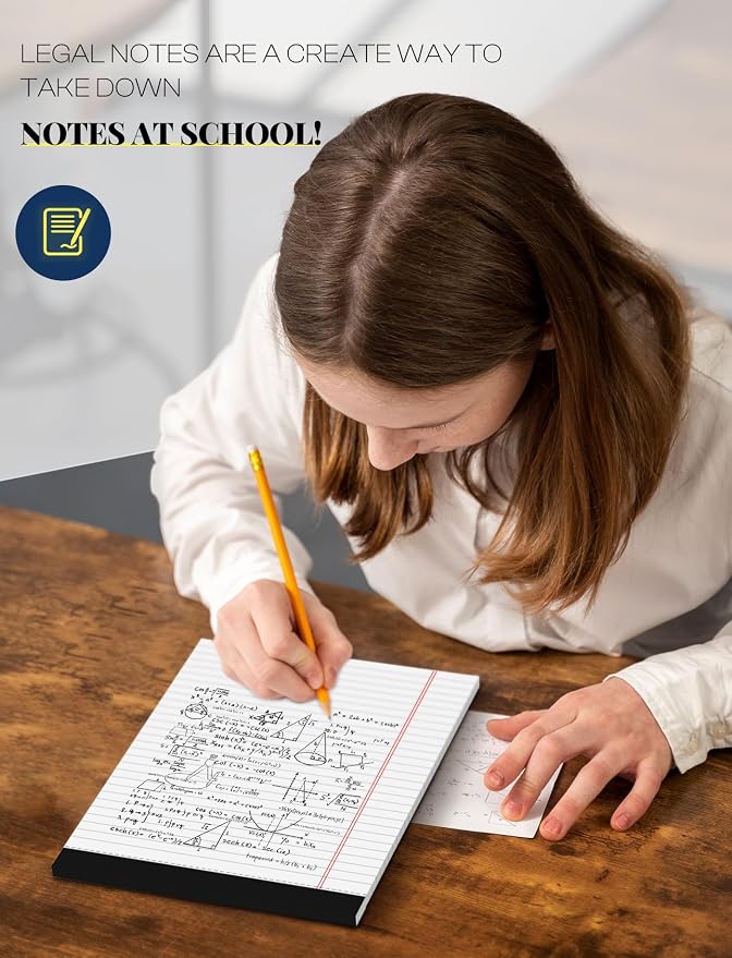 Legal Pads 8.5 x 11 White Note Pads 8.5 x 11 In 2 Pack Notepads 8.5 x 11 - Image 7