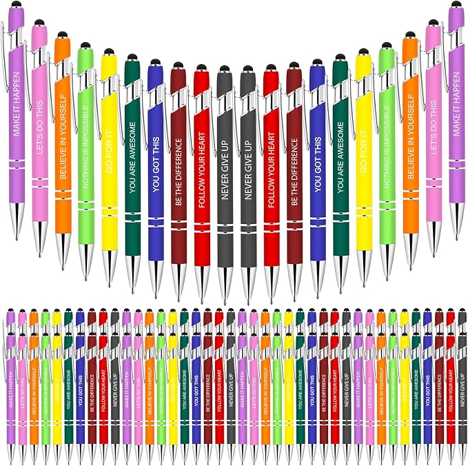 Greengines 100 Pcs Inspirational Pens by Greengines