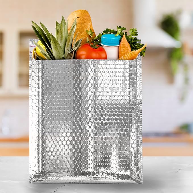 Amiff Silver Thermal Bubble Mailer, 24 x 20 Inches. 50 Pack Metallic Bubble - Image 6