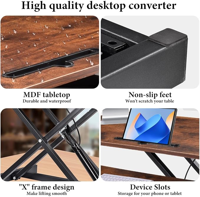 37 Inch Standing Desk Converter - Image 8