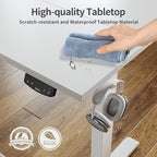 Agilestic Electric Standing Desk, Large 63 x 24 Inches Height Adjustable Desk - Image 5