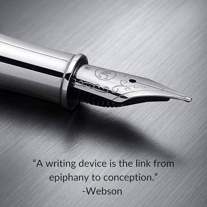 Webson Gill ‘The Weaver’ Black Luxury Executive Fountain Pen, Polished Lacquer - Image 4