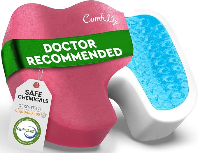 ComfiLife Premium Gel & Memory Foam Seat Cushion – Doctor Recommended Office by ComfiLife