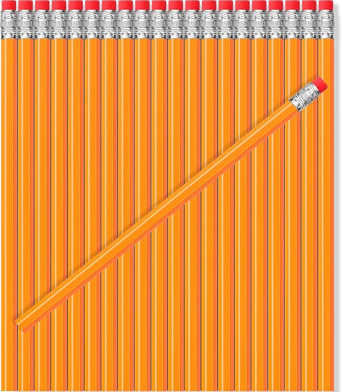 TecUnite 600 Pcs HB #2 Unsharpened Pencils bulk by TecUnite