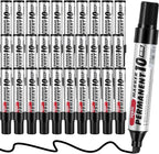 hidyuuoo 30 Pack Jumbo Size Permanent Markers Bulk Permanent Marker Set Chisel by Unknown